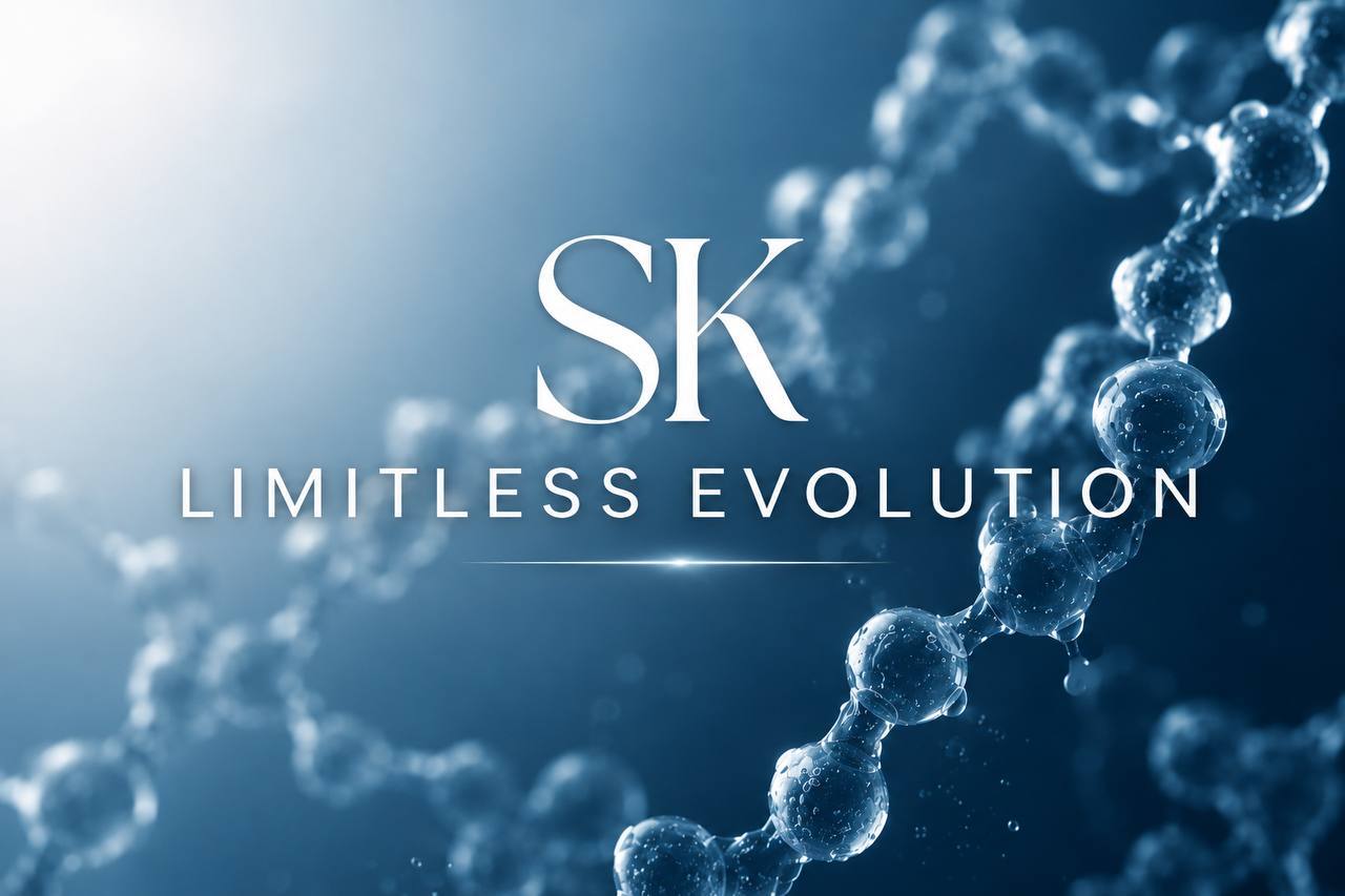 SK Limitless Evolution logo and molecule visual